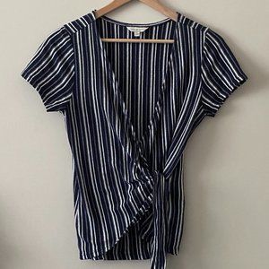 Lucky Brand Wrap Shirt blue